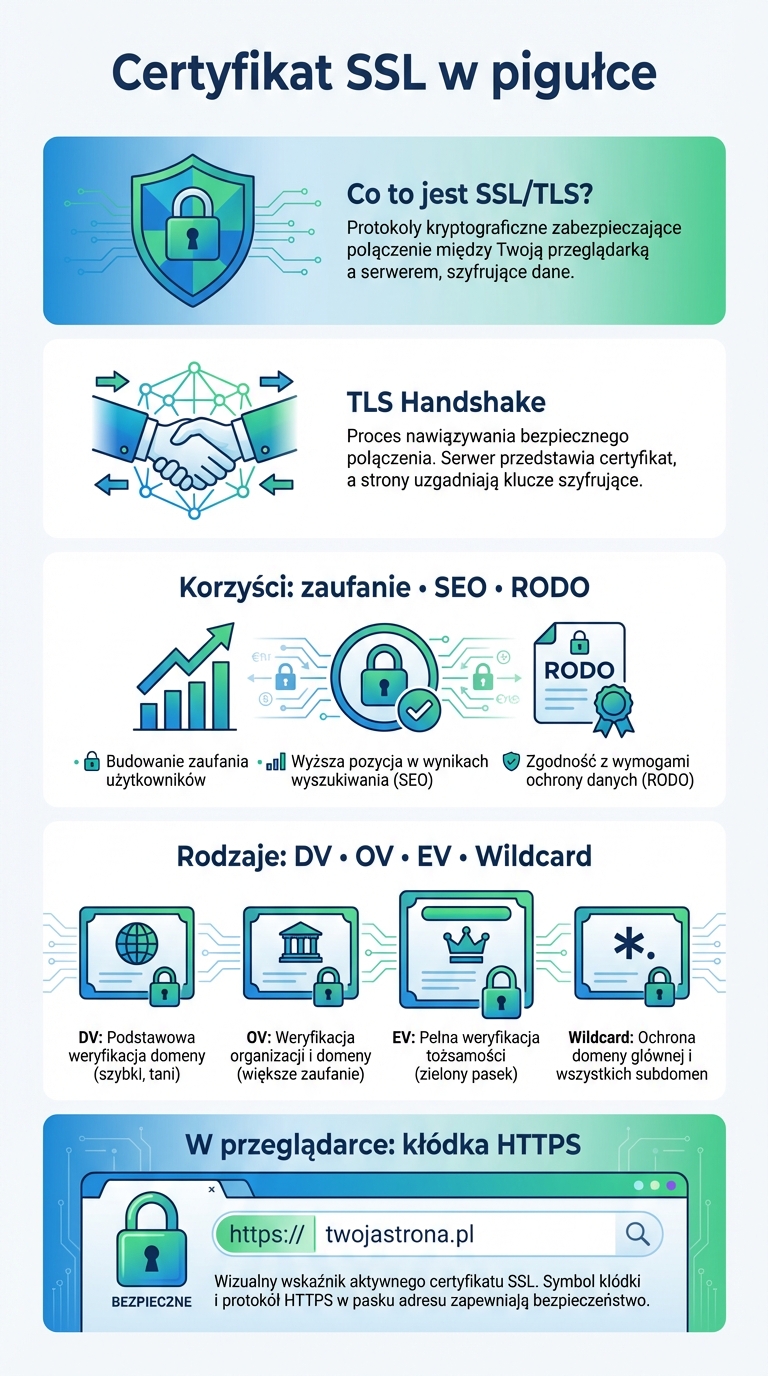 Infografika certyfikat SSL